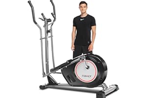 FUNMILY Elliptical Machine for Home Use - Elliptical Training Machines with 8 Level Magnetic Resistance, APP Connect, Multi-Function LCD Monitor