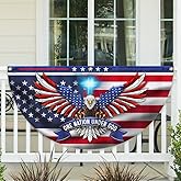 One Nation Under God Patriotic Eagle Non-Pleated Fan Flag TQN2650FL (1 Pack, 3x6 ft)