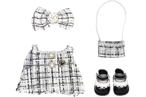 KERFULTY Clothes for 17cm Doll Outfit, Fashion Clothes Set ,Cute Exquisite Accessories for Doll Collection,Stylish Adorable Dolls Clothes Accessories ( No Doll Included ) (Clore-Style f)