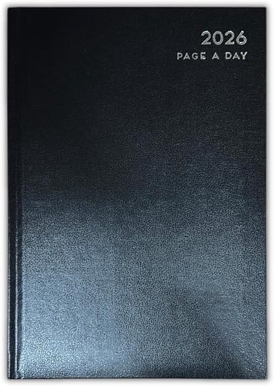 PaulStore 2026 A4 A5 A6 Page A Day Diary Hard Backed Desk Year 2026