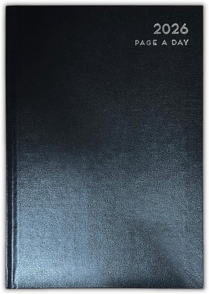 PaulStore 2026 A4 A5 A6 Page A Day Diary Hard Backed Desk Year 2026