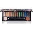 SHANY City Staycay 16-Color Eyeshadow Palette - 16 Highly-Pigmented and Long-Lasting Eye Makeup Shades with Dual-Sided Brush and Built-In Mirror (SH-0016-B)