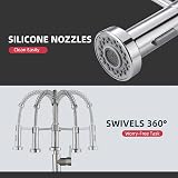 Cobbe Kitchen Sink Mixer Tap Chrome with Pull Down Sprayer 2 Modes High Arc view 6