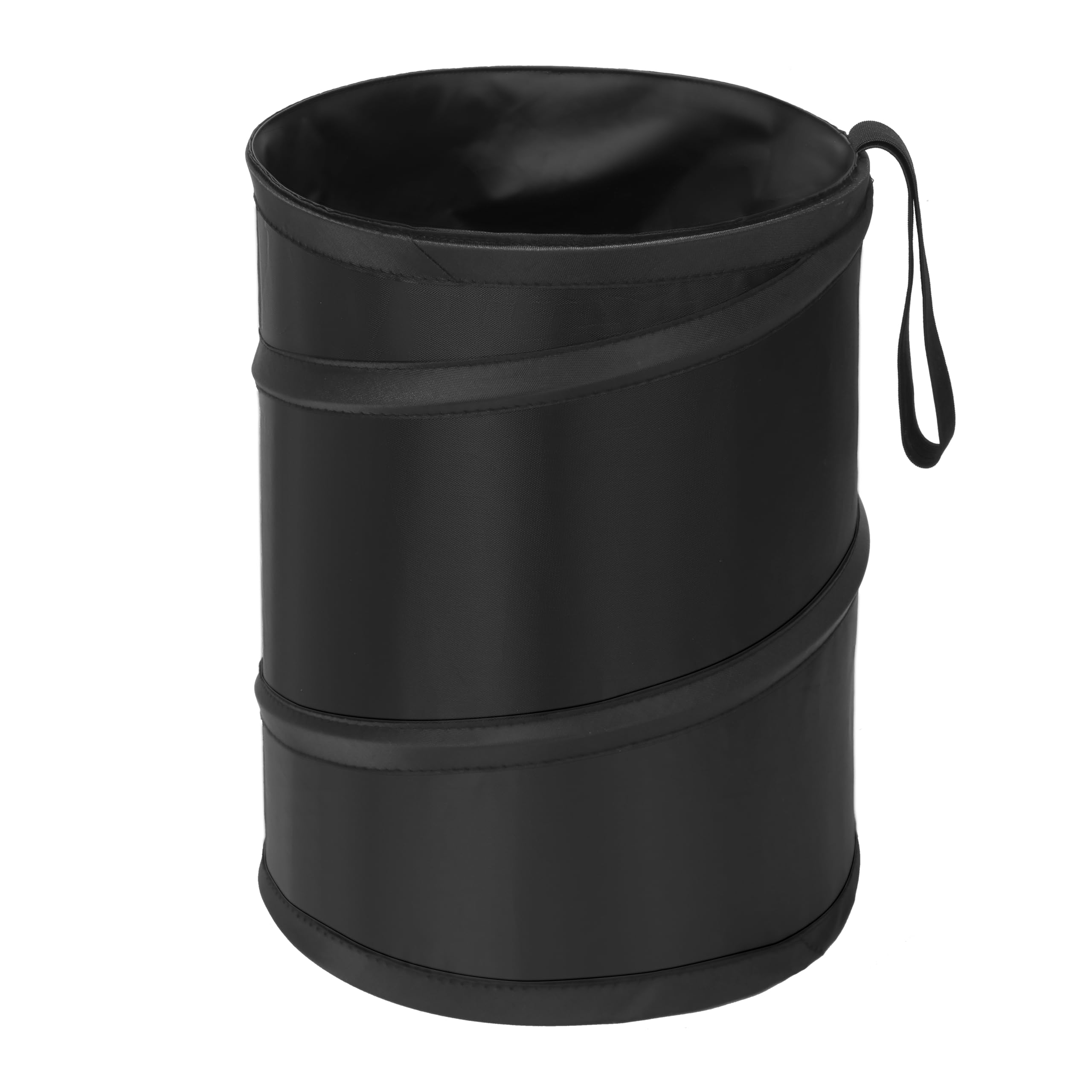 Photo 1 of Ginsco 4 Gallons New Leakproof Car Trash Can, Large Trash Can Pop-up Collapsible Hanging Car Trash Bin, Waterproof PEVA Liner Open-Top Garbage Can for Cars Home Office Camping