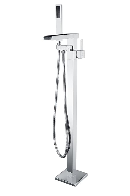 2 Handle Waterfall Tub Filler Clawfoot Tub Faucet With Extra Long