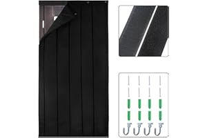 TroyStudio Thick Door Soundproofing Blanket, 37.5 x 86.6 x 0.8 inches Heavy Window Sound Barrier Sheet, Bedroom Acoustic Dampening Curtain Divider, Wall Noise Blocker for Music Home Recording Studio