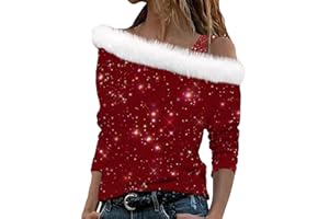 DGZTWLL Valentines Day Shirts for Women Sparkly Long Sleeve Faux Fur Off Shoulder Sequin Top Glitter Party Night Dating Shirt