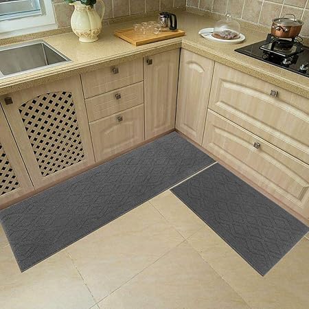 Alfombra de cocina de 121 x 50 cm, hecha de 100 % polipropileno, 2