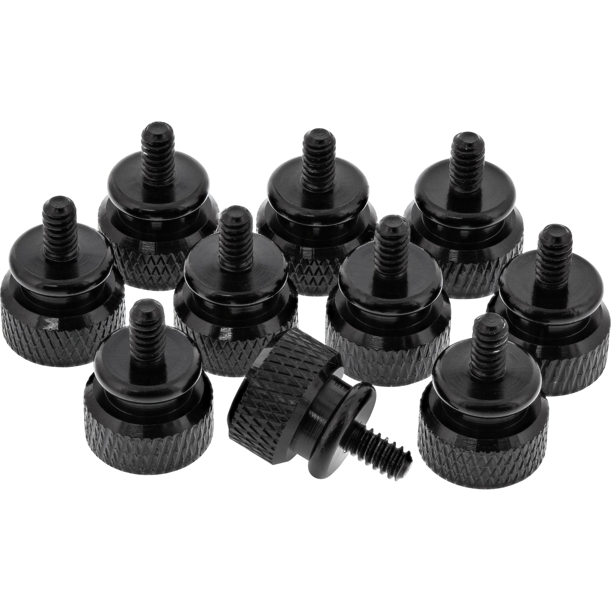 InLine 4-Piece Black Alloy Steel Slotted Flat Head Screws Fixing Kit