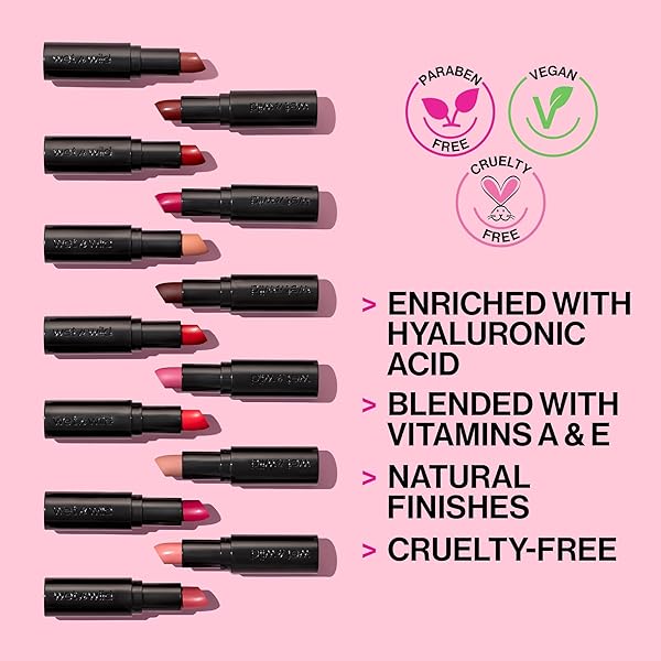 WET N WILD MEGA LAST MATTE LIP COLOR, SEMI MATTE HYALURONIC ACID INFUSED, LONG LASTING FULL COVERAGE FOR A NOURISHING POUT, CRUELTY-FREE & VEGAN – SKIN-NY DIPPING