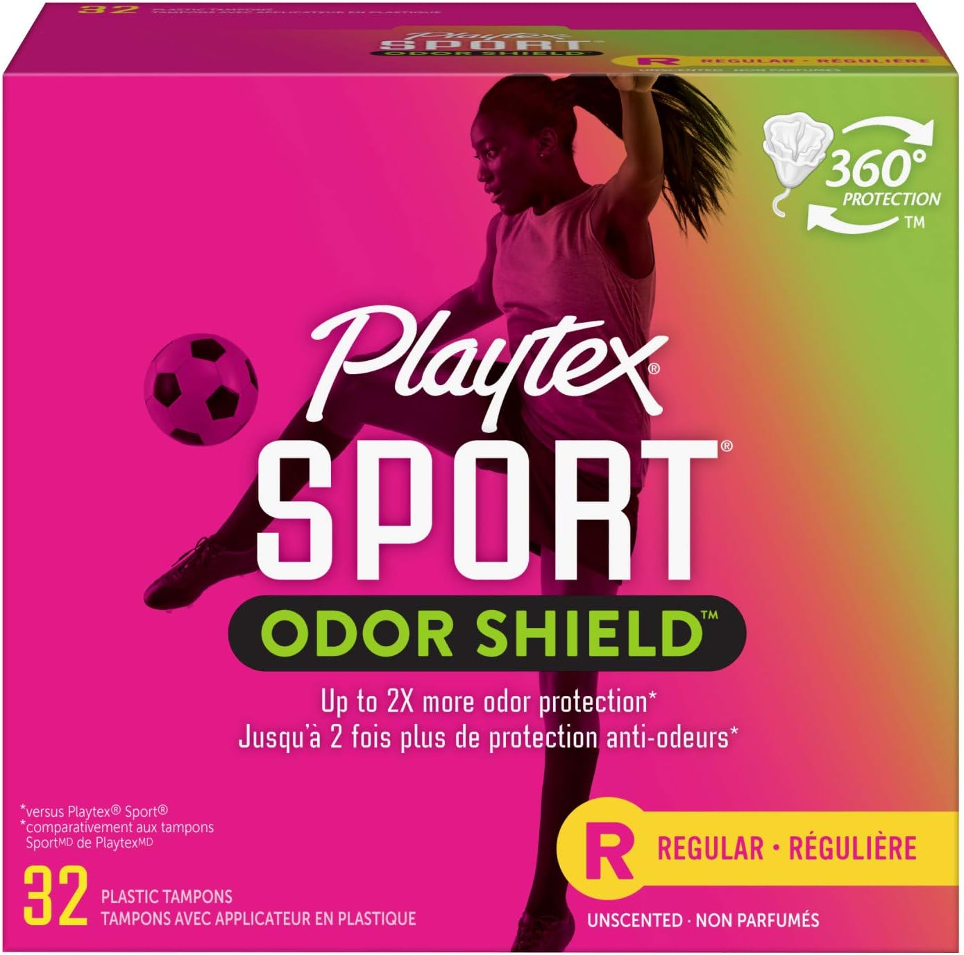 Playtex Sport Fresh Balance Tampons with Odor Shield Technology, Regular, Scented - 32 Count: Health & Personal Care