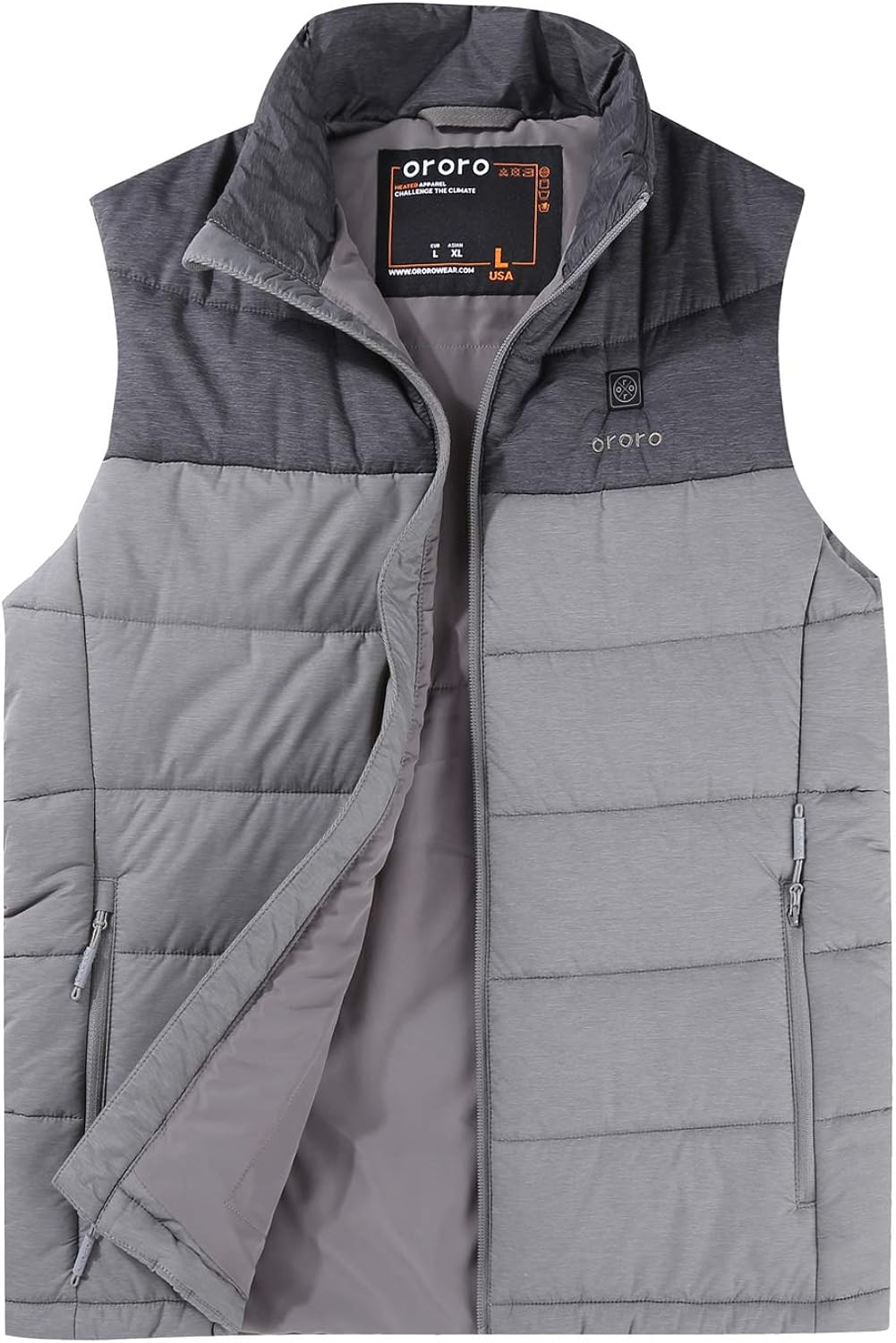 ORORO Men's Lightweight Heated Vest with Battery Pack at  Men’s Clothing store