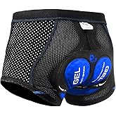 X-TIGER Men's Cycling Underwear Shorts 5D Padded Gel,MTB Biking Shorts Pants with Breathable,Adsorbent Design