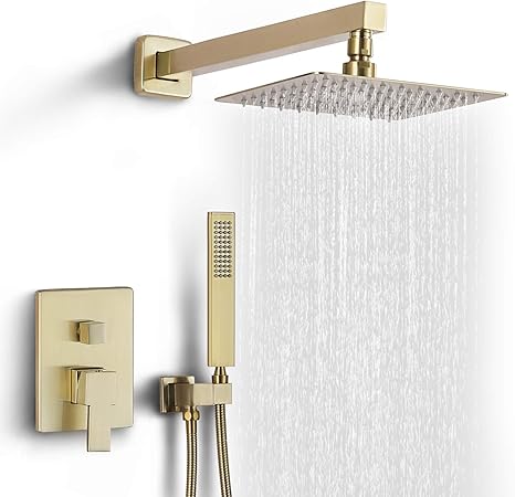 Dr Faucet Rain Shower System With Handheld Wall Mounted Shower