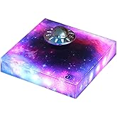 Levitating Floating UFO Lamp Lights, Magnetic Levitation Decor Display UFO | Unique Toy Gift for Desk,Room,Office, Rotating Llluminated UFO, RGB Galaxy Base, Touch Control