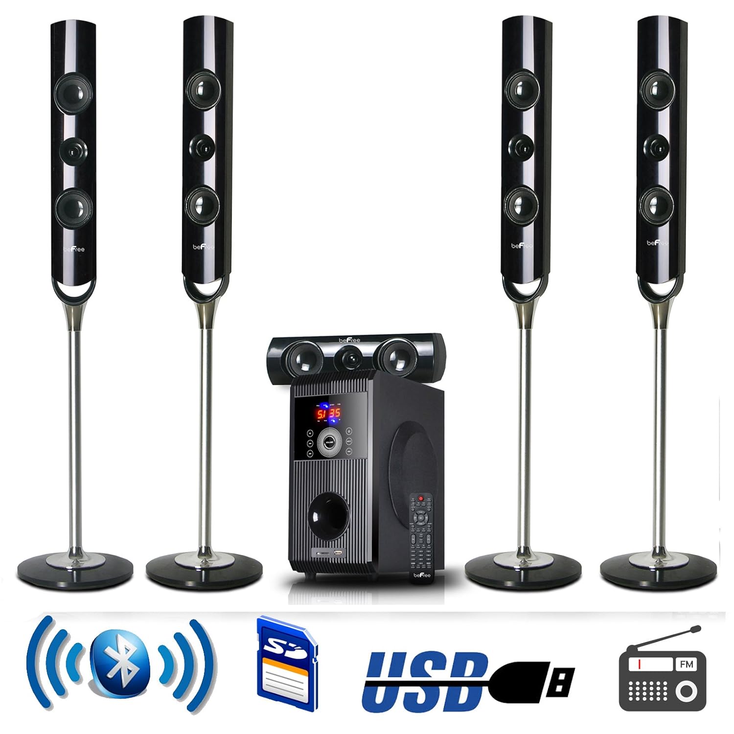 befree 5.1 channel surround sound