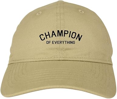 beige champion hat
