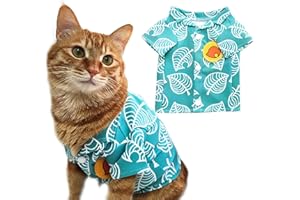 YuDanae Animal Tom Shirt Hood Headwear for Cat Small Dog Pet Cosplay Costume (White Shirt)