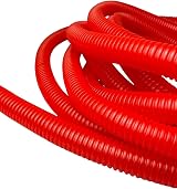On1shelf PE Red Corrugated Conduit Flexi Pipe 15mm Split 10m view 2