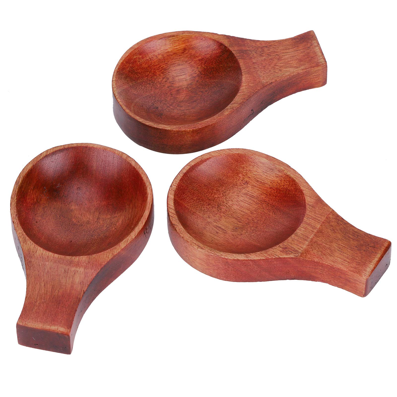 5Pcs Cooking Dish Serving Dip Tapas Bowl,Dip Mini Appetiser Dishes Wooden Sauce Dishes with Chopstick Holder,Jam Bowl Mini Serving,Sushi Soy Dipping for Kictchen, Resturant