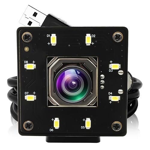 4k USB Camera Autofocus 100 Degree No Distortion Lens Color Night ...