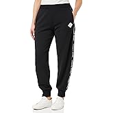 Armani Exchange Women's Logo Tape Oversized Sweatpants, Black, Small