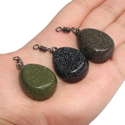 FFT Carp Coarse Fishing Weights Flat Pear with Swivel 1.1oz 1.5oz 2oz 2.5oz