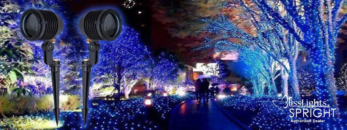(2) Blisslights Spright BLUE Stars Light Projectors With 220-240v Power Supply!