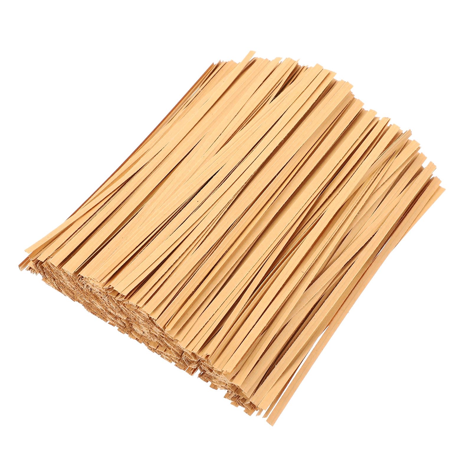PATIKIL Twist Ties, 500 Pcs 6'' Twist Ties for Bags, Wire Ties Reusable Twist Bread Ties for Party Cello Candy Bread Coffee Bags Cake Pops, Brown