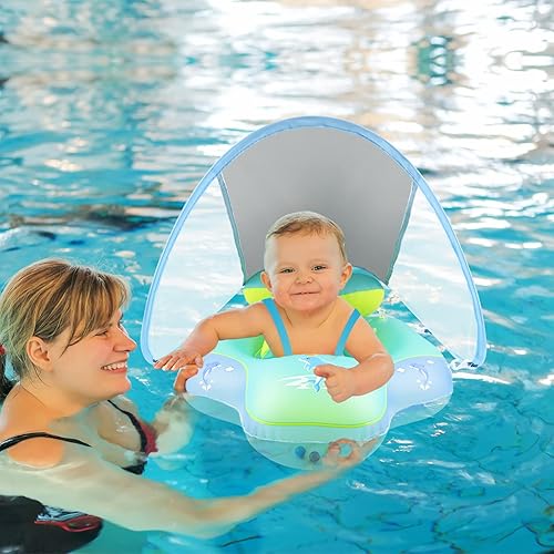 Hot baby swimming ring 6 months 2026 Baby Float Infant Pool Float Inflatable Baby Swimming Float Airplane Baby Rider Float Kids Pool Float Toddler Swim Float Ring Baby Floatie Pool Floats For Toddlers 6 48 Months Inflatable Pool Mattress...