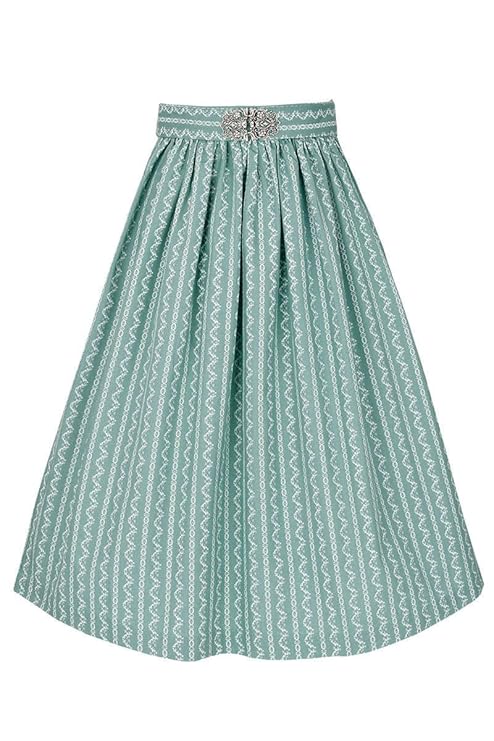 Gwandlalm Damen Broschen Dirndlschürze 65cm hellblau, Hellblau,