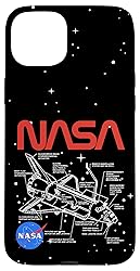 iPhone 15 Plus NASA Space Shuttle Schematic Logo Case