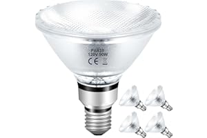 Jaenmsa PAR38 Halogen Flood Light Bulbs 90W 120V, 4Pcs Halogen PAR38 90W Light Bulbs Dimmable with E26 Base, 2700K Warm White, 4050 Lumens for Indoor and Outdoor
