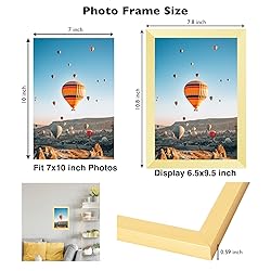 JCJMY 7x10 Picture Frame Gold for Wall Hanging or