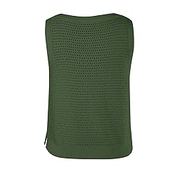 FISACE Womens Summer Knit Sweater Tank Tops Round
