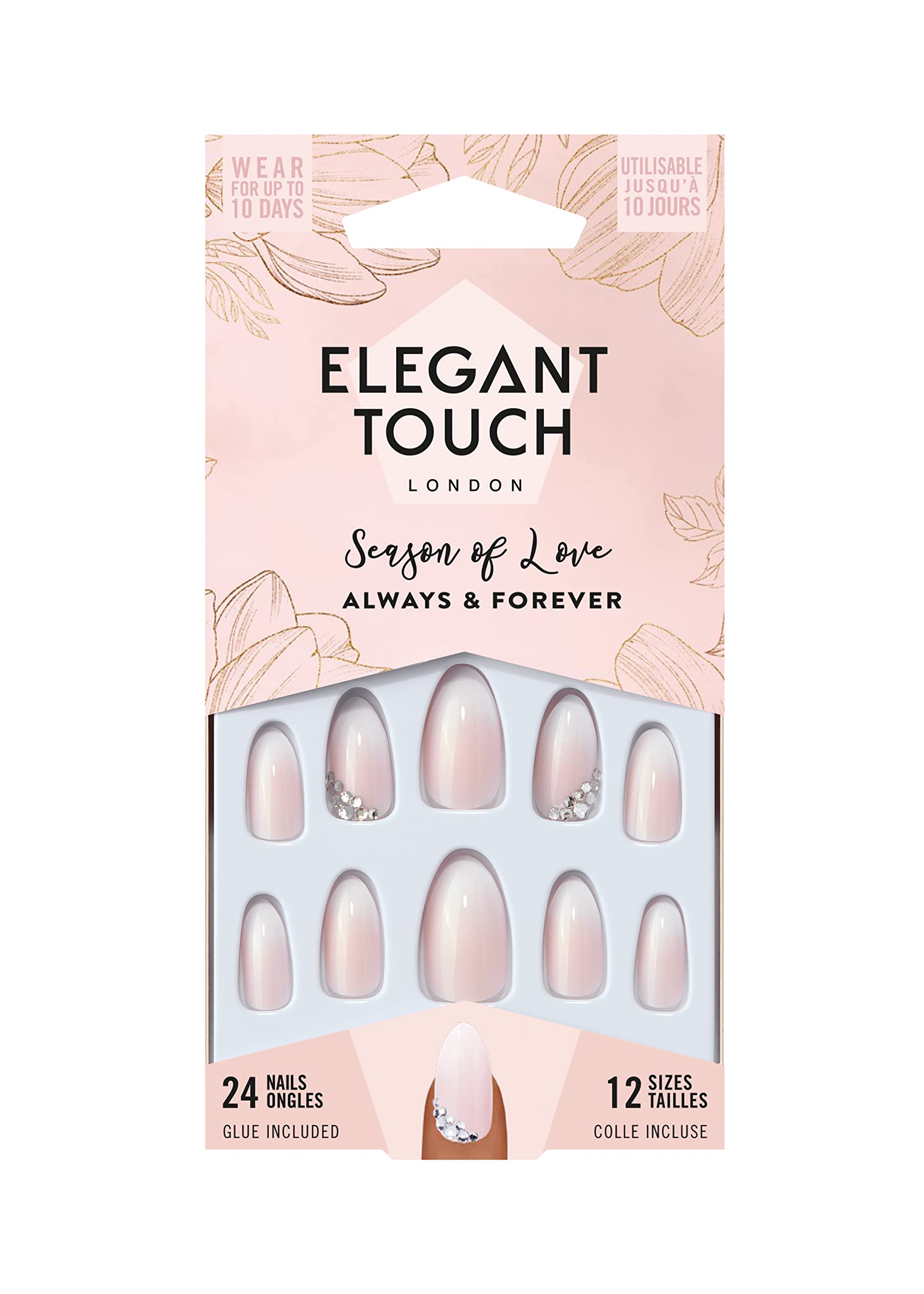 Elegant Touch Season of Love - Always & Forever, 12 Nail sizes