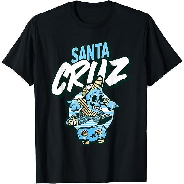 Amazon.com: Santa Cruz California Vintage Skeleton T-Shirt