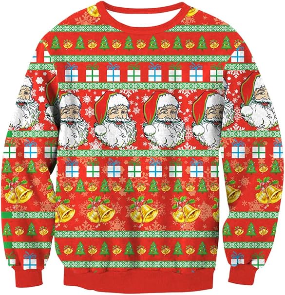 Women Ugly Christmas Sweatshirt Pullover Sweater Tops Amazon.co.uk