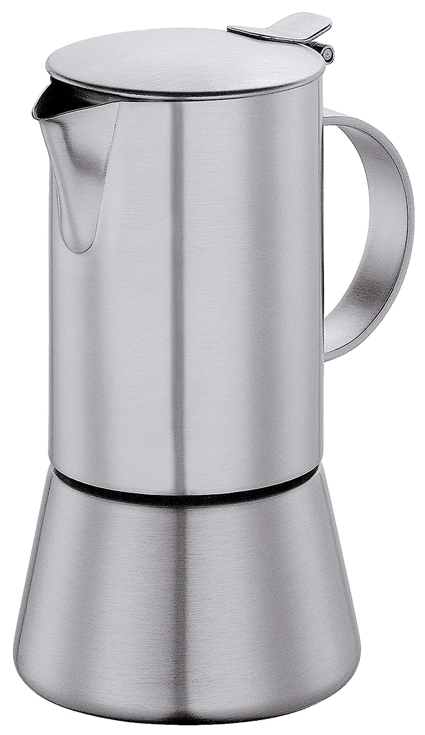 Cilio Espresso Maker Aida for 4 Cups, Silver