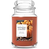 Yankee Candle Spiced Pumpkin Scented Candle, 22oz Large Jar | Up to 150 Hour Burn Time, Room Filling Fragrance, Long-Lasting Scent, Premium Plant Wax Blend, Consistent Burn, Giftable