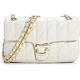 Quilted Crossbody Purse for Women Trendy - Ladies Shoulder Bag Leather Handbag Designer Evening Clutch with Chain Strap