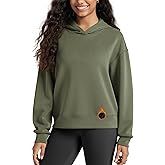 ODODOS Modal Soft Fleece Lined Hoodie for Women Long Sleeve Relaxed-Fit Pullover Casual Basic Sweatshirt