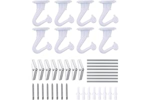 OBSTKUCHEN 8 Sets Swag Ceiling Hooks Heavy Duty Swag Hook with Hardware for Hanging Plants Ceiling Installation Cavity Wall F