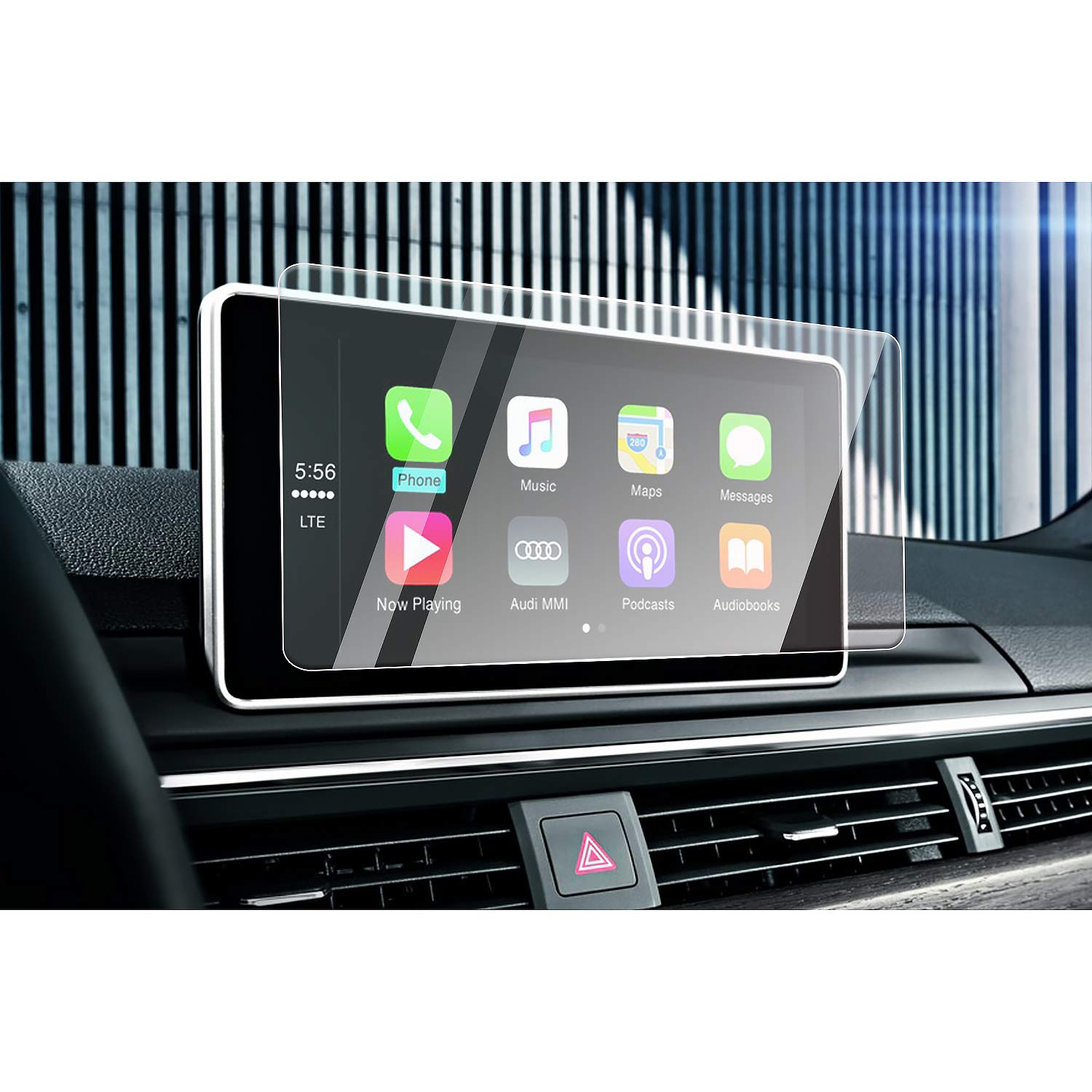 CDEFG for Audi A4 A5 Q5 Auto Navigation Screen Protector 9H Anti Scratch HD Clarity Tempered Glass Car GPS Protective Film (8.3 Inches)