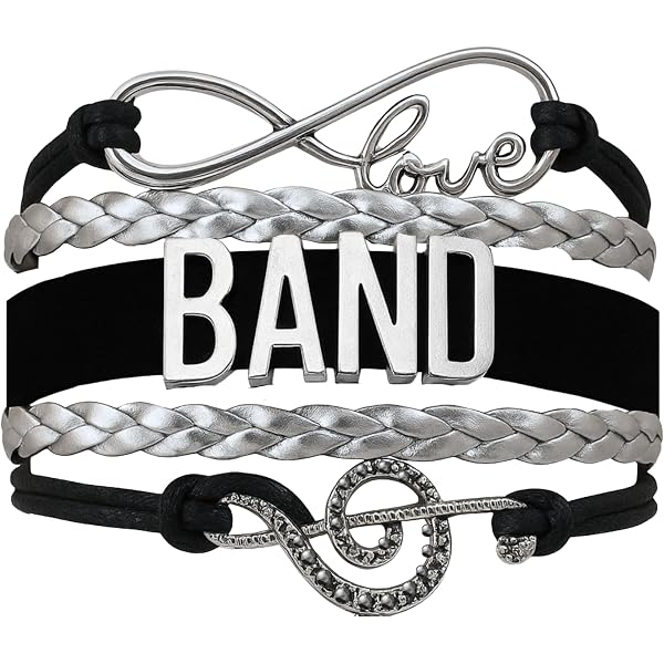 Infinity Collection Adjustable Music Note Charm Bracelet - Gift For Musicians & Music Lovers