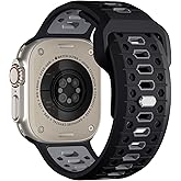 Maledan Compatible with Apple Watch Ultra 2 & Ultra 3 & Ultra Band, iWatch Series 10 Band 46mm, Sport Band Compatible with 44mm Apple Watch Band 49mm 42mm, Silicone Strap for Apple Watch Ultra 2 45mm Series 11 10 9-1 SE