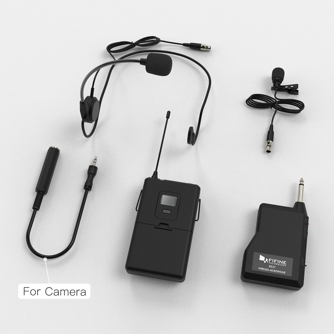 FIFINE Wireless Microphone System, Wireless Microphone set
