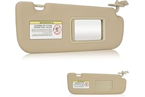 HKPARTS for 2011 2012 2013 2014 2015 Hyundai Elantra Right Passenger Side Sun Visor SunVisor 852203X000TX (Beige)