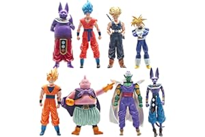 BERUWOD 5.7" Goku Action Figures,Set of 8 Super Hero Anime Action Figure Toys,Classic Characters Action Figure Toys for Christmas Birthday Party Favors