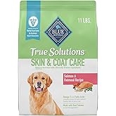 Blue Buffalo True Solutions Skin & Coat Care Natural Dry Dog Food for Adult Dogs, Salmon, 11-lb. Bag